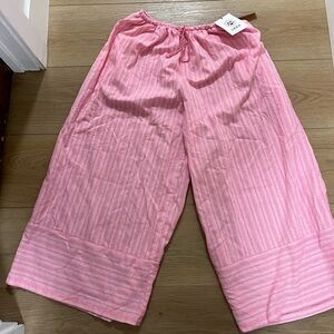 Cider Pink Striped Casual Bottoms